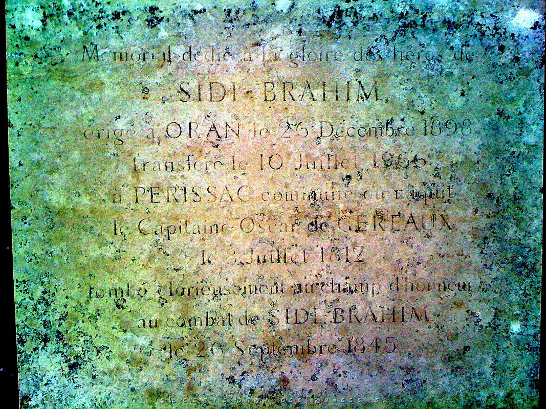X MONUMENT DE SIDI BRAHIM RAPATRIE A  PERISSAC DE H LAFITE  (1).JPG